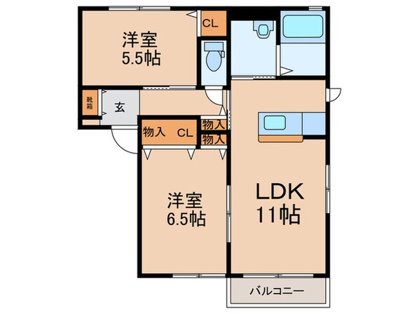 リバプール　B棟の物件間取画像